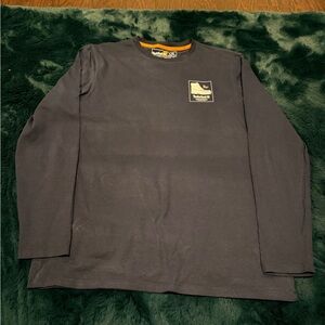 Timberland NAVY BLUE Long Sleeve Logo Crewneck
